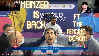 Heinzer beats Borel WITH A NEW DEFENSIVE STYLE analysis  FT The Fencing Coach [upl. by Hpseoj]