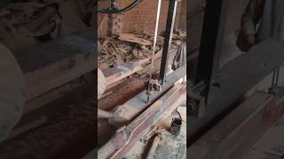 Making Old pine wood planks woodworking sawingmachine woodcutting [upl. by Yornek]