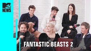 Fantastic Beasts 2 Cast on Script Surprises amp PickUp Lines  MTV News [upl. by Ajani]