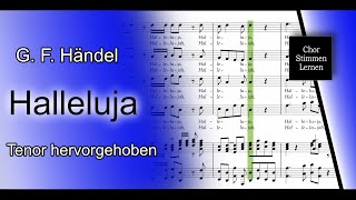 Halleluja G F Händel – Tenor hervorgehoben  tenor enhanced [upl. by Stanfield477]