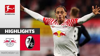 RB Leipzig  SC Freiburg 31  Highlights  Matchday 11 – Bundesliga 202324 [upl. by Penland]