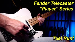 Fender Telecaster quotPlayerquot Series  First session with my first Telecaster [upl. by Three]