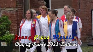 Jenny Pipes Morris dance quotJockey To The Fairquot 30th September 2023  Morris dancers in Ludlow [upl. by Hare]