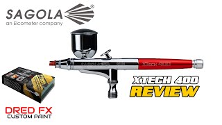 Spray test and a close look at the SAGOLA XTECH 400 Airbrush [upl. by Rodgers]