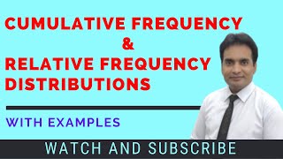 10 Relative Frequency Distribution And Cumulative Frequency Distribution In Urdu Hindi English [upl. by Deborah]