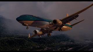 KLM 462  Approach to Innsbruck Airport LOWI  VATSIM [upl. by Inavihs]