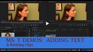 Ms T Demos Adding Text [upl. by Namlak]