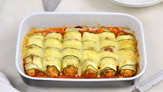 Canelones de calabacín con atún ¡Fáciles sanos y deliciosos [upl. by Chisholm]