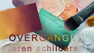 Hoe maak ik mooie vloeiende kleur overgangen met acrylverf schilderen voor beginners Lida Meines [upl. by Nelad508]