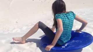 Dune Sledding at White Sands National Monument [upl. by Anatsirhc]