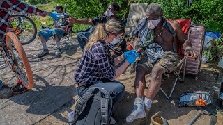 Watch as medical students help homeless in encampments during coronavirus pandemic [upl. by Ingham]