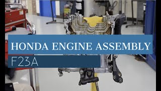 Honda Engine Assembly Part 1 [upl. by Etakyram]