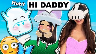 I Acted quotSUSquot To My Boyfriend For 24 HOURS😳 Roblox Vr hands [upl. by Yssac317]