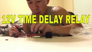 HID Xenon Retrofit Auto Headlight 10second time delay relay install [upl. by Jarad]