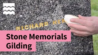 How to Conserve Gilding on Stone War Memorials [upl. by Soluk]