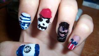 My Pirate Nail Art for Contest by UnCanaleCasuale [upl. by Catlaina951]