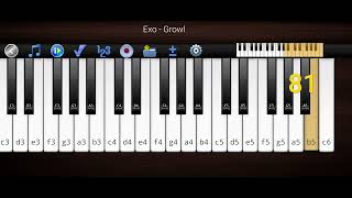 Exo  Growl by the Piano 🎹 [upl. by Buskus]