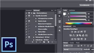 PHOTOSHOP  Schneller Arbeiten mit Aktionen [upl. by Oneida]