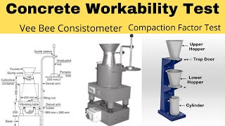 Concrete Workability test  Vee Bee Consistometer  Compaction Factor Test Concrete Lab Series ESEC [upl. by Sitnerp]