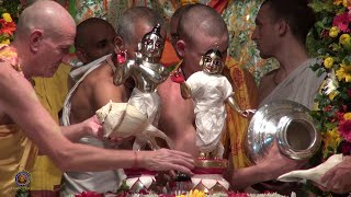 Mayapur Janmashtami Maha Abhishek 2018 [upl. by Ylekalb]