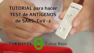 ¿Cómo hacer un test de antígenos de COVID19 Tutorial [upl. by Ann233]