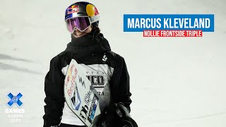 Marcus Kleveland Nollie Frontside Triple  X Games Aspen 2023 [upl. by Doersten]