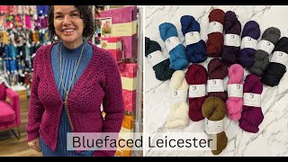 Explore Juniper Moon Blue Faced Leicester Wool Ethical Luxurious amp EasyCare  Knitique Yarns Live [upl. by Zeuqram]