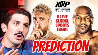 Andrew Schulz PREDICTS Jake Paul vs Mike Tyson [upl. by Nelac]