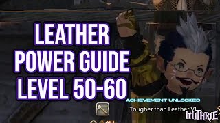 FFXIV 30 0799 Leatherworker 5060 Powerlevel Guide [upl. by Aplihs]