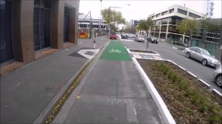 Separated bike lane  great place to park your cars [upl. by Kape]