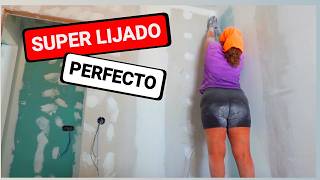 🔴 LIJAR PAREDES PARA PINTAR Rápido y Facil 🛠️⚠️⚠️ casa contenedor 80 [upl. by Quiteris]