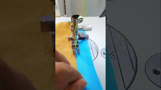 Sewing tips and tricks 💙🤎💙🤎 for stitching fabric corner shorts shortfeed viralvideo trending [upl. by Gratia]