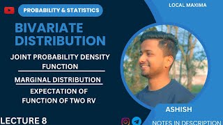 Joint Probability Density Function ll Marginal distribution ll Probability and Statistics ll BSC [upl. by Helbonnah947]