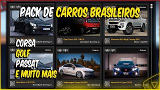 PACK DE CARROS BRASILEIROS PARA EURO TRUCK SIMULATOR 2 146 [upl. by Voletta379]