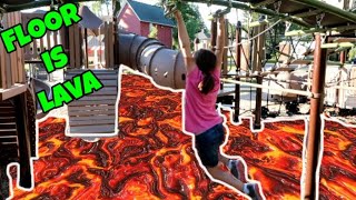 The Floor Is Lava At The Playground Playing Lava Monster Tag And The Floor Is Lava [upl. by Castera518]