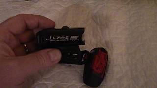 Lezyne 400 LX Bike light Combo [upl. by Smoht]