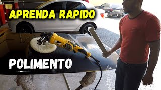 JEITO FACIL  Como fazer POLIMENTO de carro preto para iniciantes passo a passo [upl. by Ashlan]