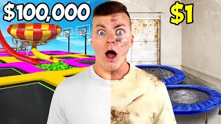 1 vs 100000 Trampoline Park Challenge [upl. by Mathian]