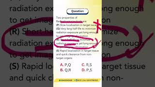 Properties Of Radiopharmaceuticals shorts shortvideo education study [upl. by Agneta]