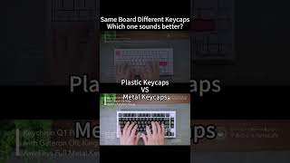 Same Keyboard with diff KeycapsWhich one sounds better PBT Keycaps VS Metal Keycap keyboard asmr [upl. by Zigmund]