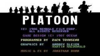 Platoon Title Screen  Commodore 64 [upl. by Leyameg]