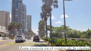 4K Malecon Santo Domingo y Santo Domingo Este Dominican Republic [upl. by Mlohsihc]