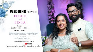 WEDDING LIVE TELECAST  ELDHO amp LINTA  10112024 [upl. by Yllek]