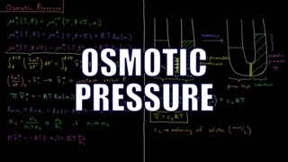 Chemical Thermodynamics 95  Osmotic Pressure [upl. by Selrahcnhoj]