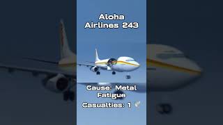 Aviation Plane Miracles  Aloha Airlines 243  aviation plane flight pilot avgeeks [upl. by Eicram]