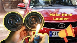 How to make car horn Louder TATA Tigor or any car  How to install horn CHSKY klaxon  Giveaway [upl. by Nodnarb]