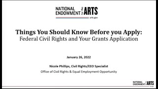 Things to Know Before You Apply Federal Civil Rights and Your Grants Application [upl. by Fitzger]