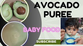 Avocado 🥑 Puree  612 months Baby Food  Recipe 4 cutebaby babyfood recipe food puree puree [upl. by Asusej]