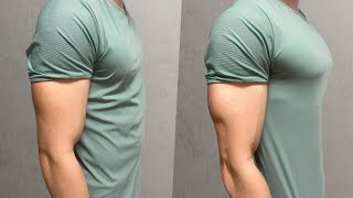 Build Bigger Chest in 30 DAYS   Home Exercises [upl. by Yanehc]