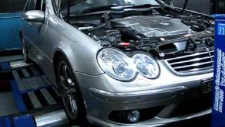 C55 AMG ON DYNO IN STOCK FORM [upl. by Macintyre741]